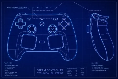 Valve publica los CAD del Steam Controller para abrir la puerta a mods y accesorios