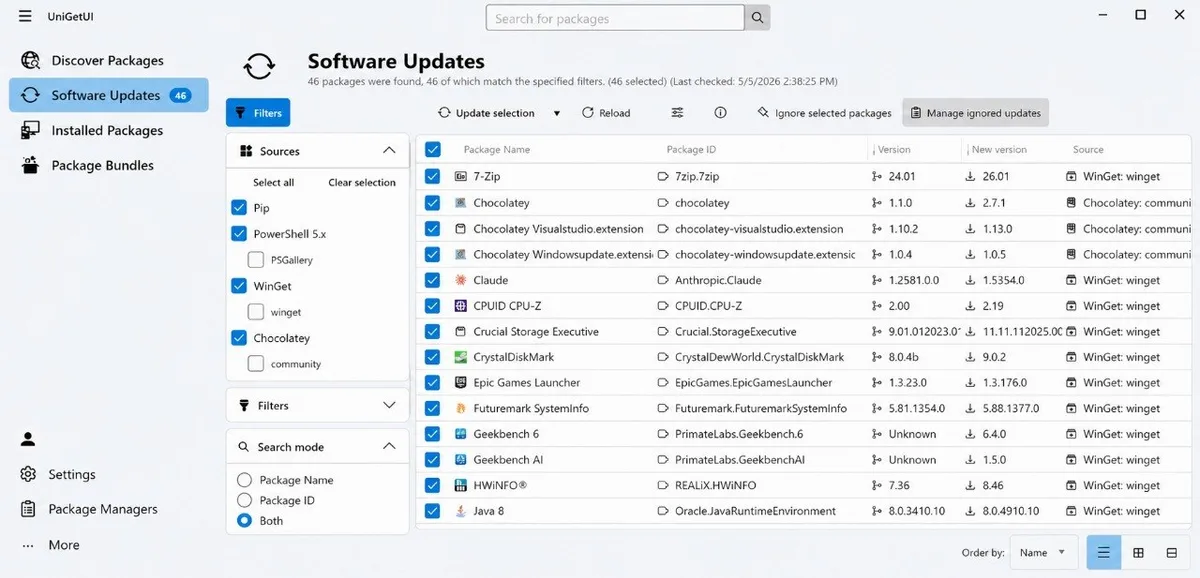 unigetui avalia flatpak pinget windows imagen 1