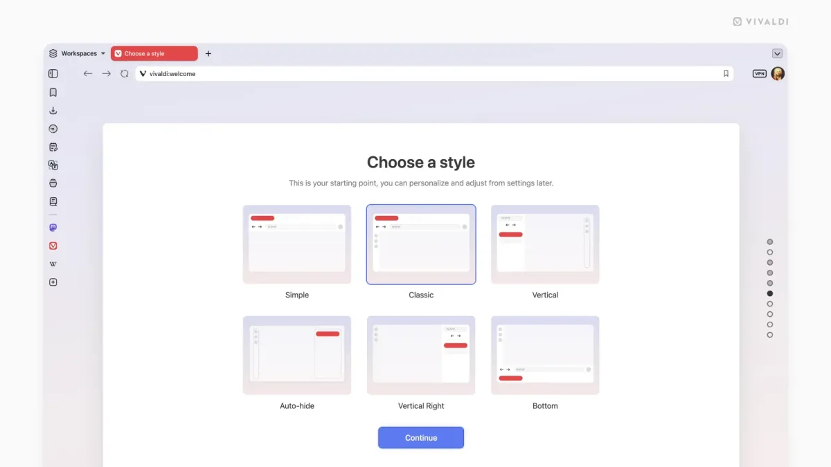 Vivaldi 80 update