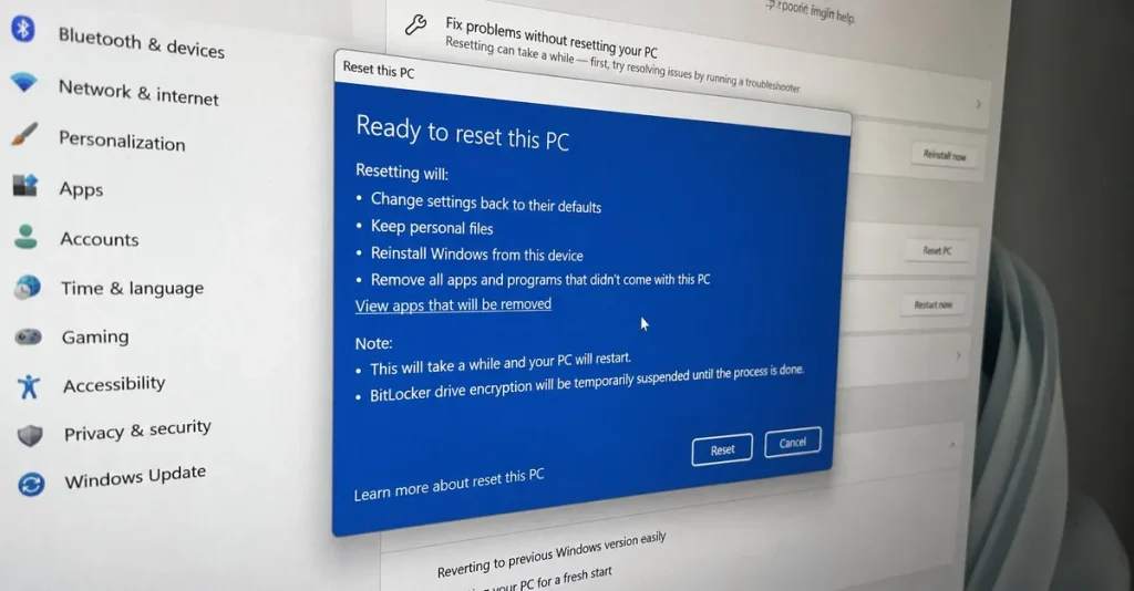 Windows 11 puede arreglarse sin formatear: estas 3 vías lo evitan