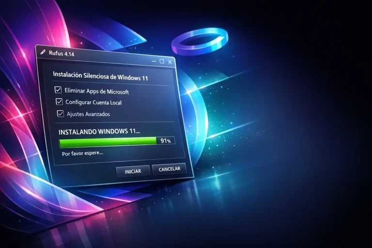 Rufus 4.14 añade instalación silenciosa de Windows 11 y limpia el arranque