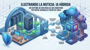 El fin del dilema del todo o nada: por qué un sistema de IA híbrido es la salvación para tus datos privados
