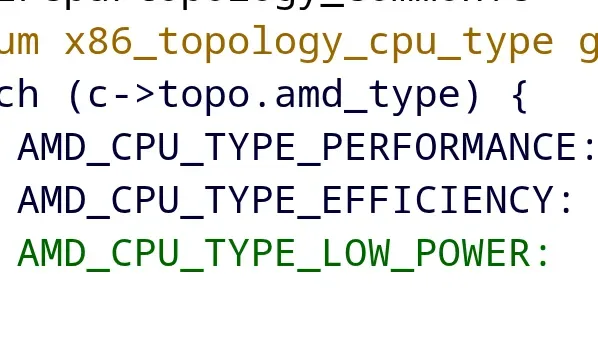 AMD prepares Linux support for new Low Power CPU core type