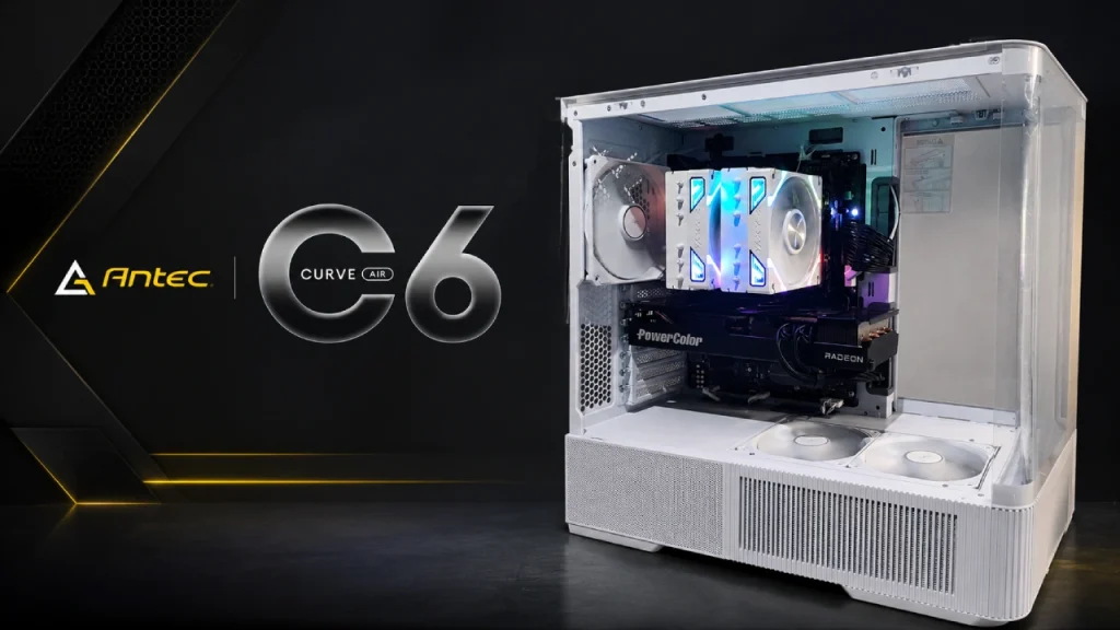 Antec C6 Curve Air: la torre ultra panorámica que convierte tu PC en una escena de cristal Antec C6 Curve Air: la torre ultra panorámica que convierte tu PC en una escena de cristal