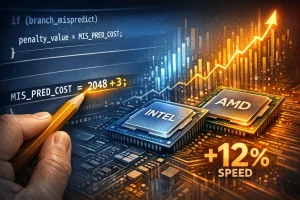 Un cambio de una línea en GCC logra un 12% más en Intel y AMD