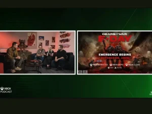 Un logo de PS5 en el podcast de Xbox reaviva el caso Gears of War: E-Day Un logo de PS5 en el podcast de Xbox reaviva el caso Gears of War: E-Day