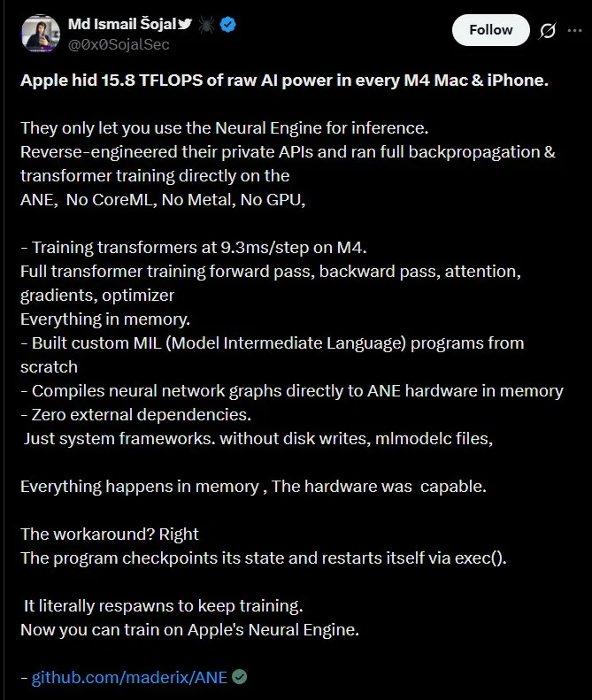 ia local macbooks entrenar modelos m4 imagen 1
