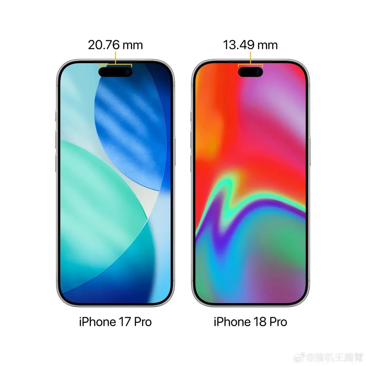 iphone 18 pro dynamic island pequena cam imagen 1