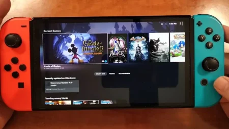 Un mod muestra una interfaz tipo SteamOS en Nintendo Switch, pero va muy lenta