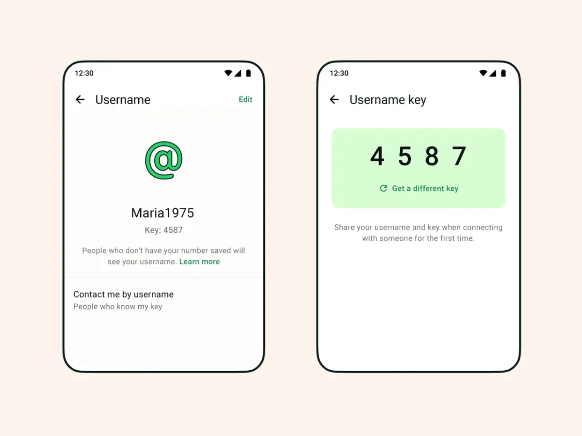 WhatsApp username key