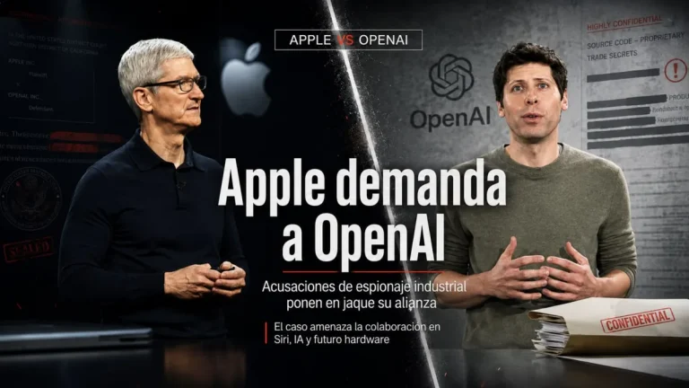 Apple demanda a OpenAI con hasta 8 acusaciones de espionaje Apple demanda a OpenAI y apunta a 8 acusaciones de espionaje