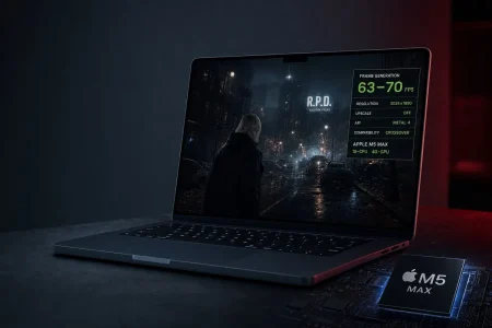 El M5 Max logra 60-70 FPS con Frame Generation en un juego sin versión para Mac El M5 Max logra 60-70 FPS con Frame Generation en un juego sin versión para Mac