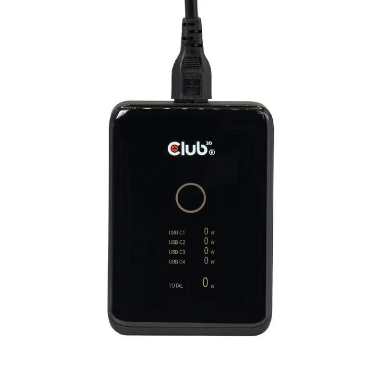 Club3D lanza un cargador USB-C de 240 W con pantalla y cable de 1,8 metros Club3D lanza un cargador USB-C de 240 W con pantalla y cable de 1,8 metros