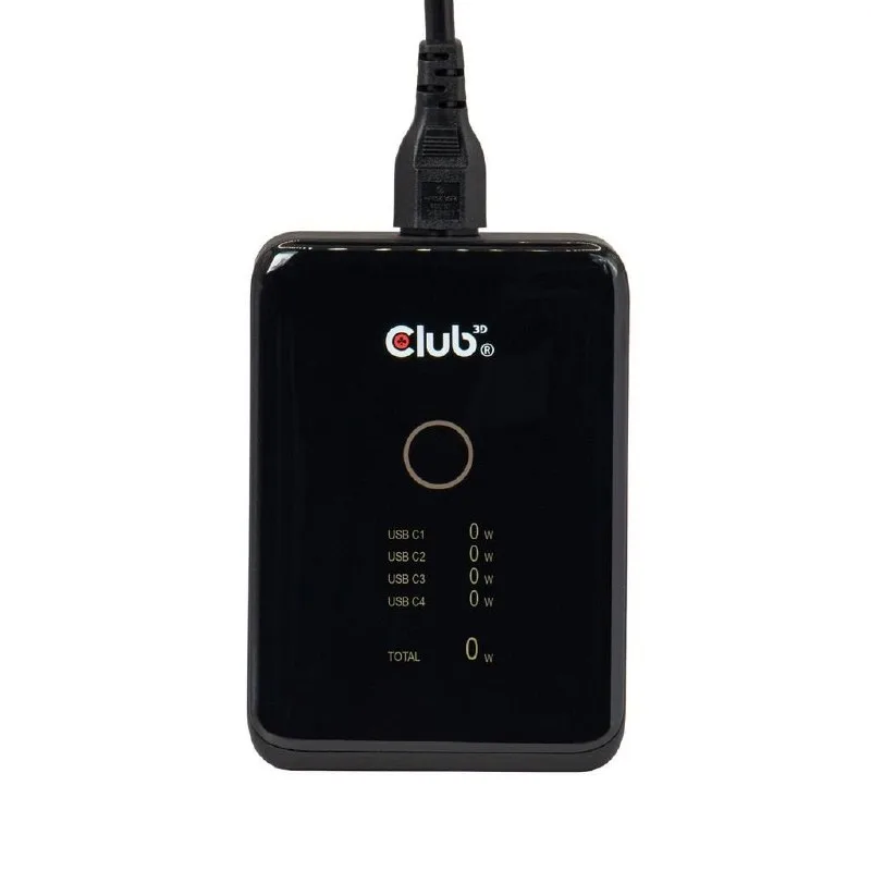 Club3D lanza un cargador USB-C de 240 W con pantalla y cable de 1,8 metros Club3D lanza un cargador USB-C de 240 W con pantalla y cable de 1,8 metros