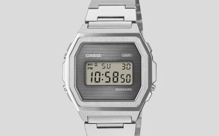 casio vintage a1000sp-7 — Casio pasa el Vintage a acero macizo y cristal de zafiro con el A1000SP-7