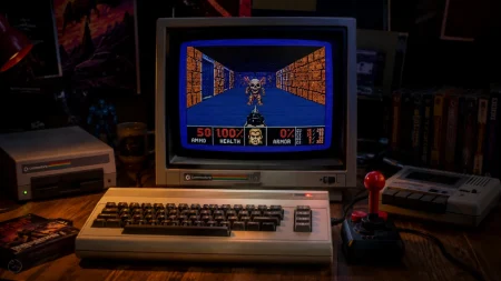Doom corre en un Commodore 64, con ascensores y puertas incluidos