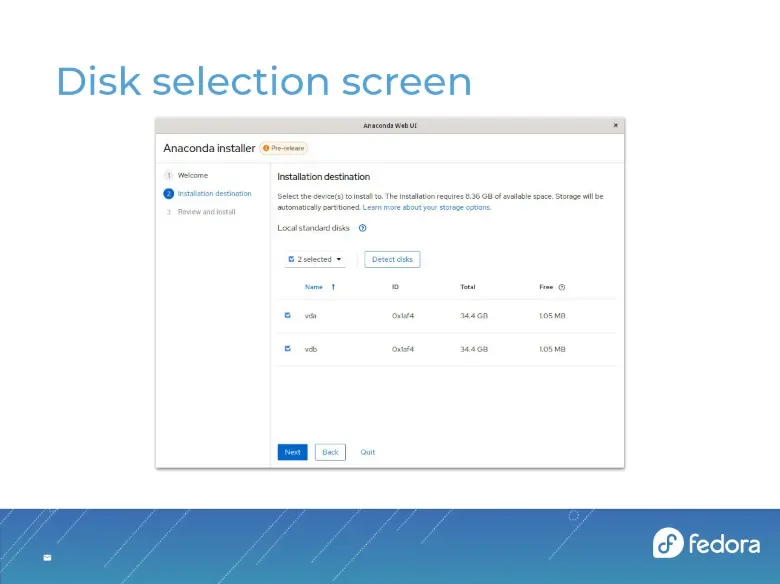 Fedora 45 busca instalar sus Atomic Desktops directamente desde el navegador Fedora 45 instalación web — Fedora 45 busca instalar sus Atomic Desktops directamente desde el navegador