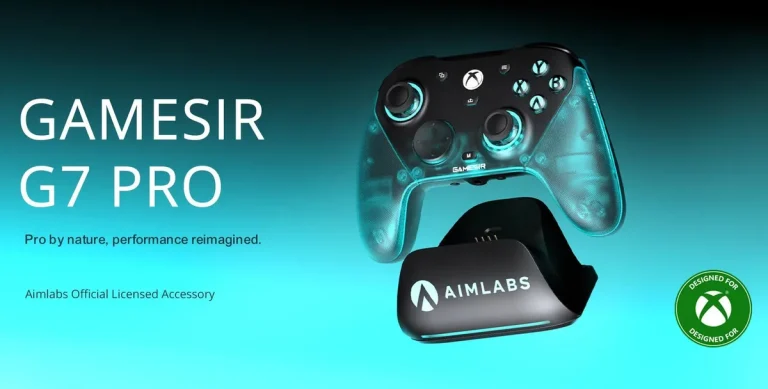 GameSir presenta el G7 Pro Aimlabs Edition con batería de 1200 mAh GameSir presenta el G7 Pro Aimlabs Edition con batería de 1200 mAh