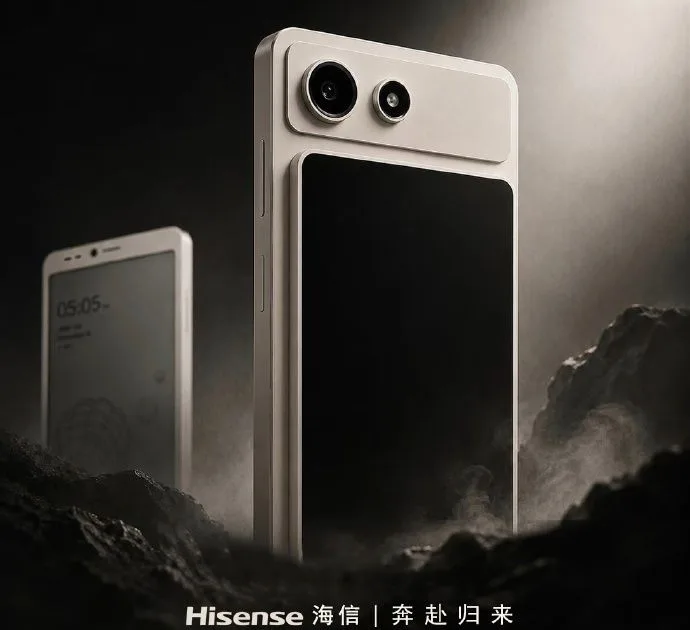 Hisense A10: un móvil E Ink con pantalla LCD trasera que se quita