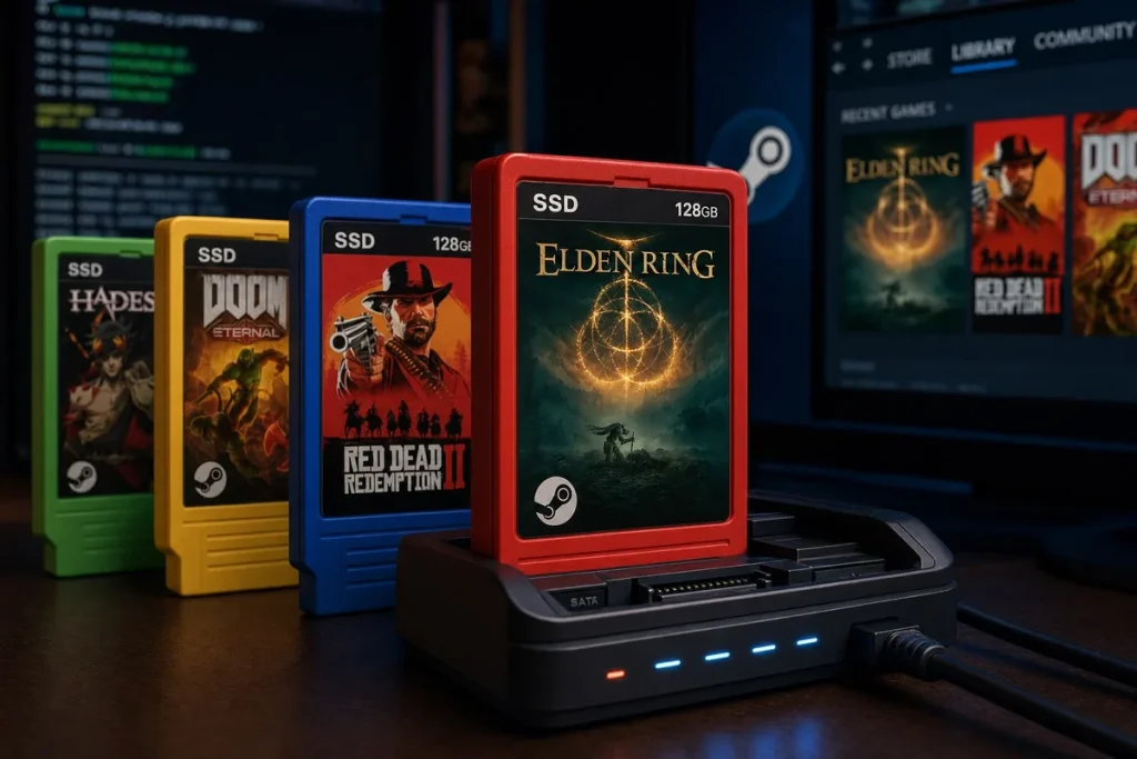Convierte juegos de Steam en cartuchos SSD que arrancan al conectarlos Convierte juegos de Steam en cartuchos SSD que arrancan al conectarlos