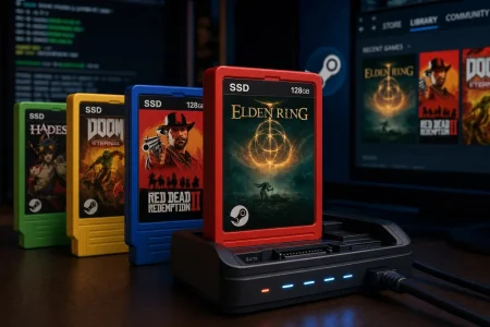 Convierte juegos de Steam en cartuchos SSD que arrancan al conectarlos