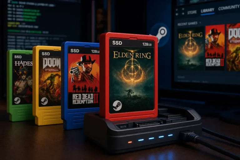 Convierte juegos de Steam en cartuchos SSD que arrancan al conectarlos Convierte juegos de Steam en cartuchos SSD que arrancan al conectarlos