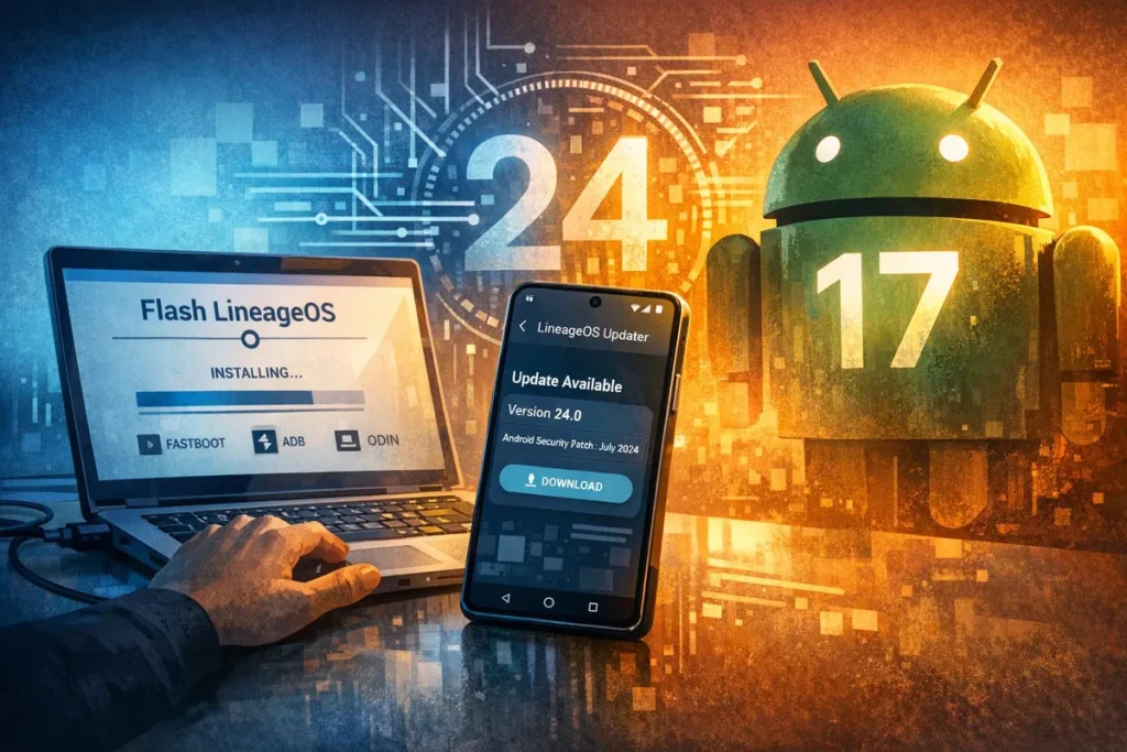 LineageOS estrena flasheo en navegador y prepara Android 17 LineageOS estrena flasheo en navegador y prepara Android 17