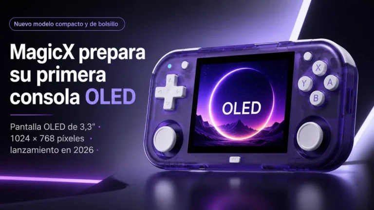 MagicX prepara una portátil OLED de 3,3 pulgadas y 768p para 2026 MagicX prepara una portátil OLED de 3,3 pulgadas y 768p para 2026