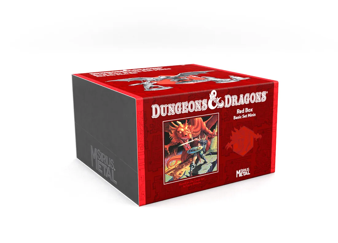 miniaturas D&D Red Box 1983 Sirius Dice — Sirius Dice recrea en miniatura la mítica portada de la Red Box de D&D de 1983