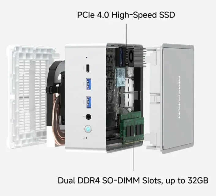 Minisforum NAB9S Mini-PC imagen 2