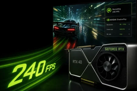 NVIDIA habilita ShadowPlay a 240 FPS en las RTX 40 y RTX 50