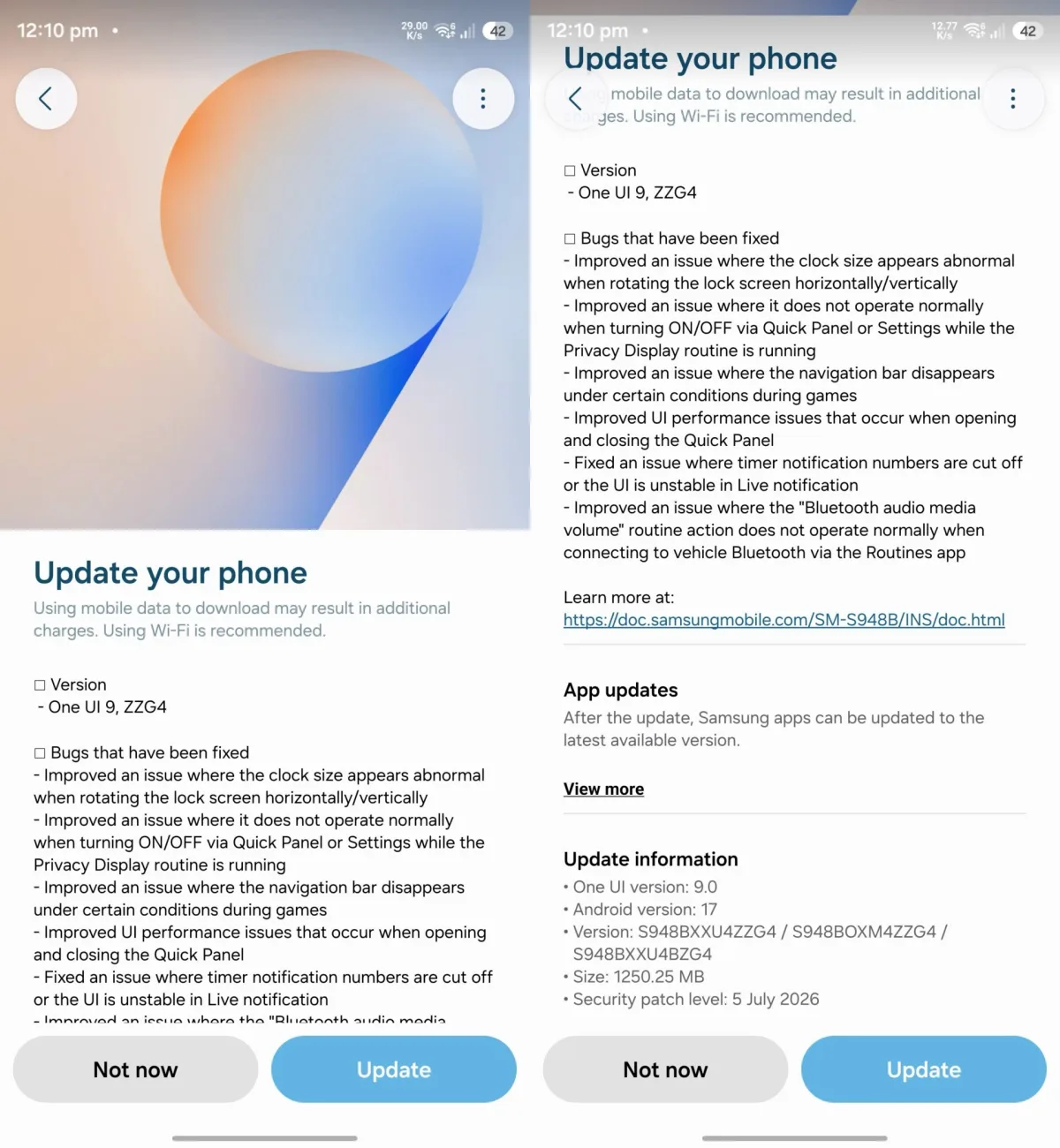 Galaxy S26 One UI 9 Beta 4 update