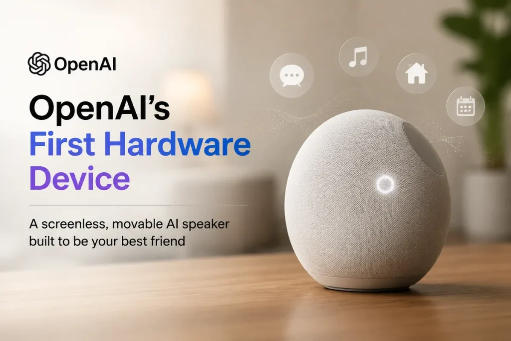 El primer dispositivo de OpenAI sería un altavoz sin pantalla que se mueve El primer dispositivo de OpenAI sería un altavoz sin pantalla que se mueve