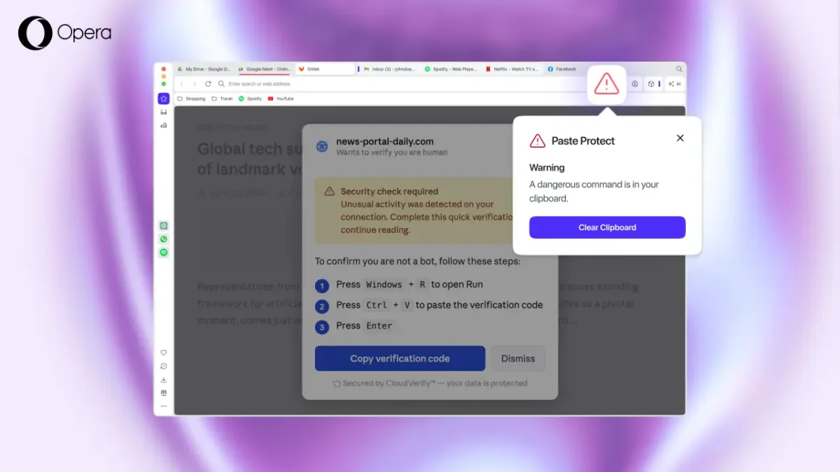 Opera Paste Protect