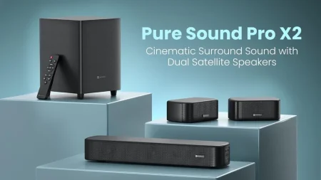 Portronics lanza un cine 5.1 de 150W con barra por 63,49 euros Portronics Pure Sound Pro X2 — Portronics lanza un cine 5.1 de 150W con barra por 63,49 euros
