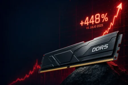 La DDR5 alcanza su récord en Alemania: cuesta un 448% más que hace un año precio DDR5 — La DDR5 alcanza su récord en Alemania: cuesta un 448% más que hace un año