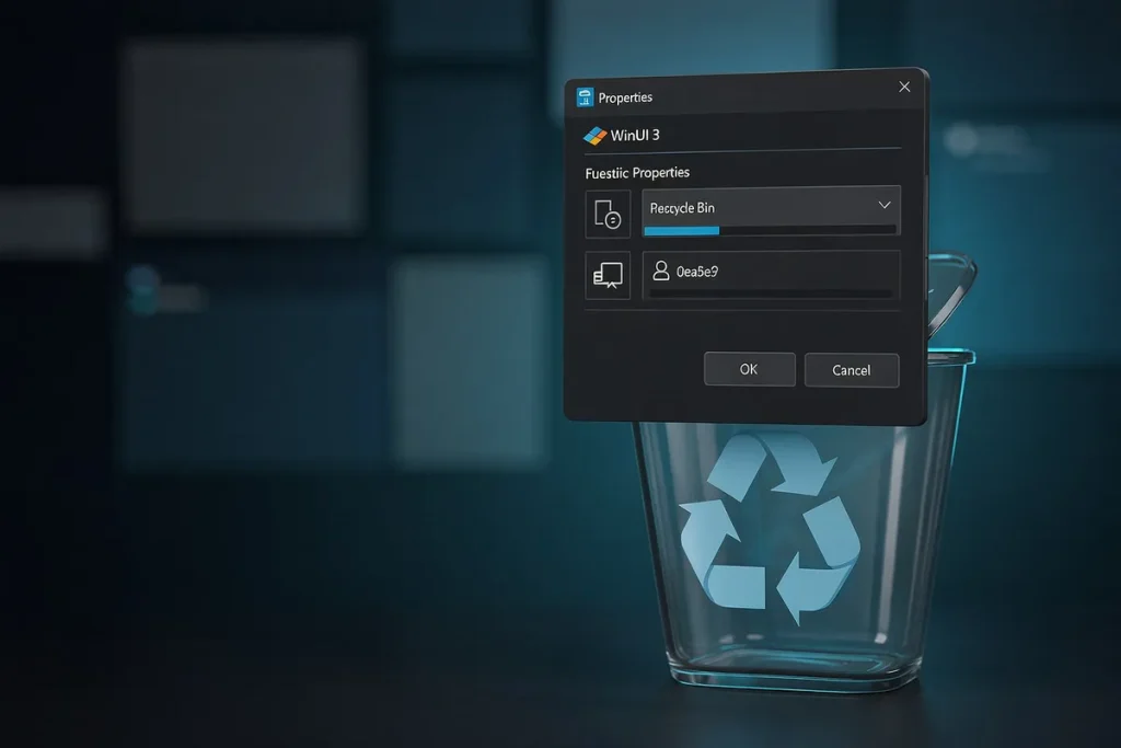 El Properties de Windows 11 estrena WinUI, pero solo se ve en la papelera Properties WinUI Windows 11 — El Properties de Windows 11 estrena WinUI, pero solo se ve en la papelera
