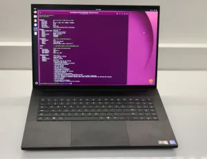 Razer Blade 18 laptop running Ubuntu Linux