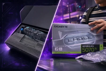 Un comprador ruso abre una RTX 5070 Ti sellada y encuentra una botella de agua dentro RTX 5070 Ti compra falsa Wildberries — Un comprador ruso abre una RTX 5070 Ti sellada y encuentra una botella de agua dentro