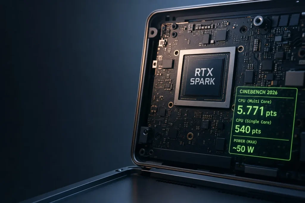 La RTX Spark flojea en Cinebench 2026 incluso a 50 W La RTX Spark flojea en Cinebench 2026 incluso a 50 W