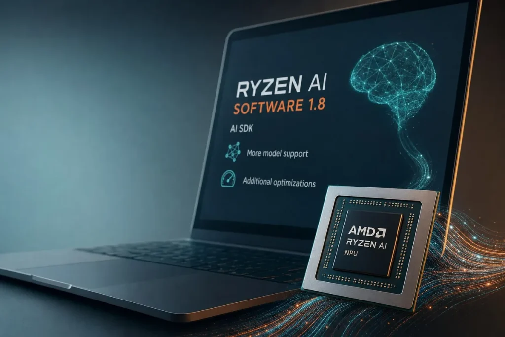 AMD lanza Ryzen AI Software 1.8 con soporte para más modelos y nuevas optimizaciones