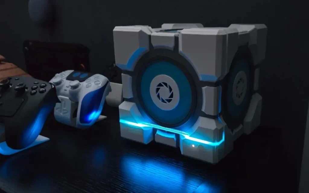 La Steam Machine ya tiene una carcasa Companion Cube para imprimir en 3D Steam Machine 3D impresión — La Steam Machine ya tiene una carcasa Companion Cube para imprimir en 3D