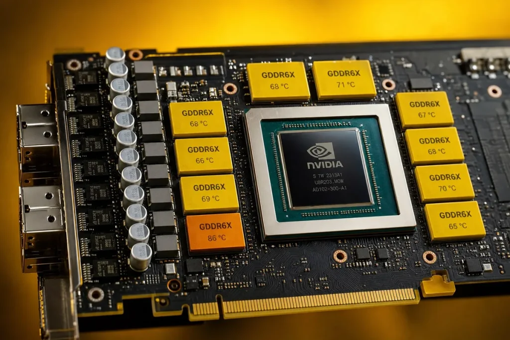Cada chip de memoria ya revela su temperatura en varias GeForce RTX Cada chip de memoria ya revela su temperatura en varias GeForce RTX