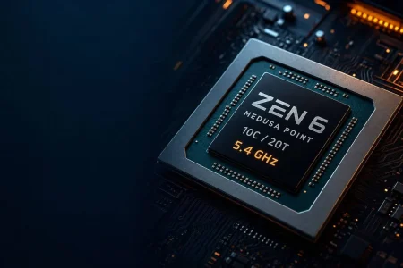 Un Zen 6 de 10 núcleos roza un 35% más que Strix Point a 5,4 GHz Un Zen 6 de 10 núcleos roza un 35% más que Strix Point a 5,4 GHz