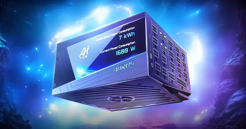 GIGABYTE lanza una fuente de 1600W con Titanium que mueve hasta cuatro GPU AORUS P1600W 80 Plus Titanium — GIGABYTE lanza una fuente de 1600W con Titanium que mueve hasta cuatro GPU