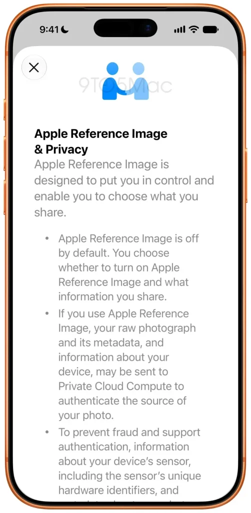 Apple Reference Image iOS 27 — A screenshot taken of the Apple Reference Image feature in iOS 27 beta 5.