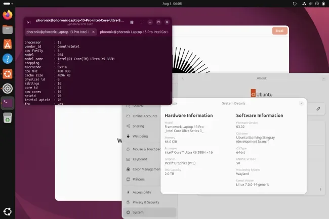 Ubuntu 26.10 on Framework Laptop 13 Pro