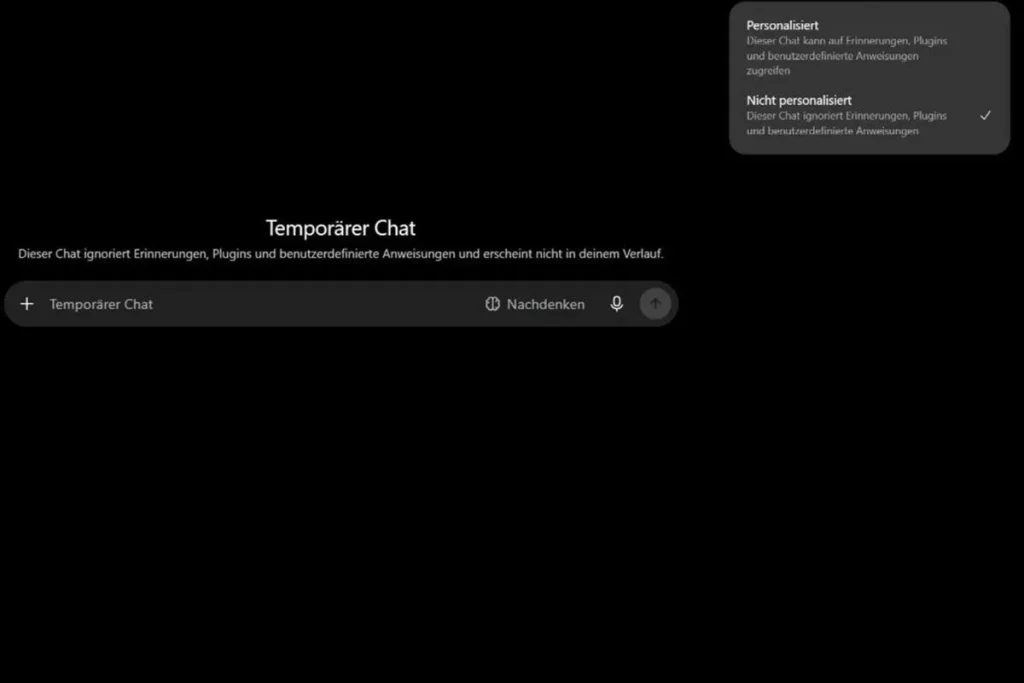 ChatGPT permite usar tus memorias también en los chats temporales ChatGPT chat sin historial memorias — ChatGPT permite usar tus memorias también en los chats temporales