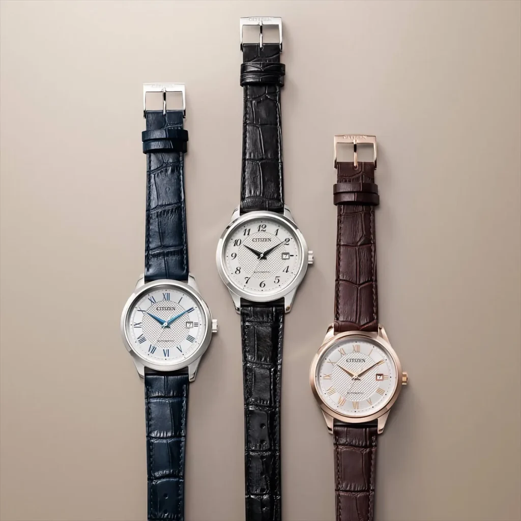 Citizen Caliber — Citizen presenta tres relojes mecánicos con esfera Clous de Paris