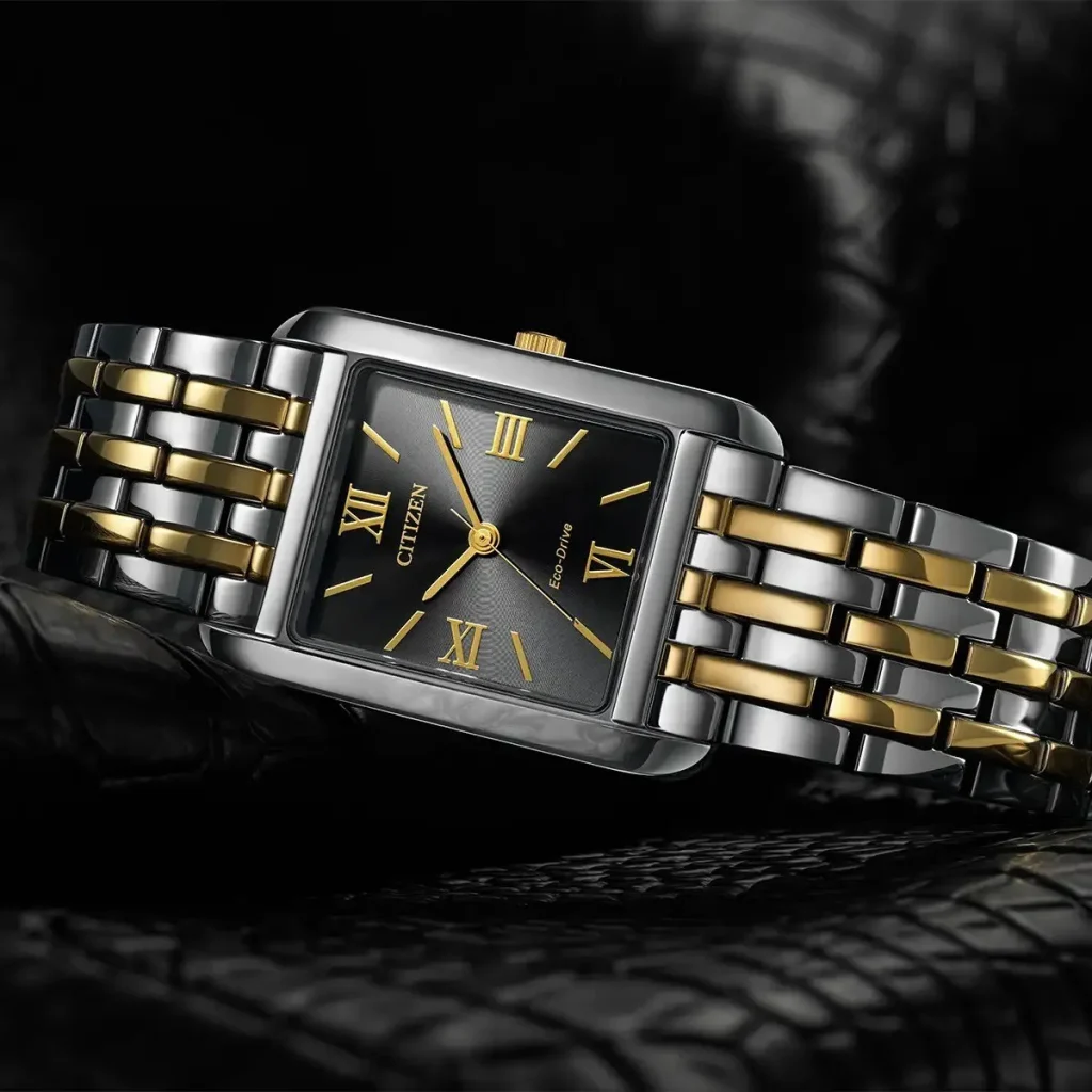 Citizen Eco-Drive rectangular sapphire — citizen eco drive rectangular sapphire n imagen 1